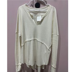 Altar’d State Cream Thermal Top